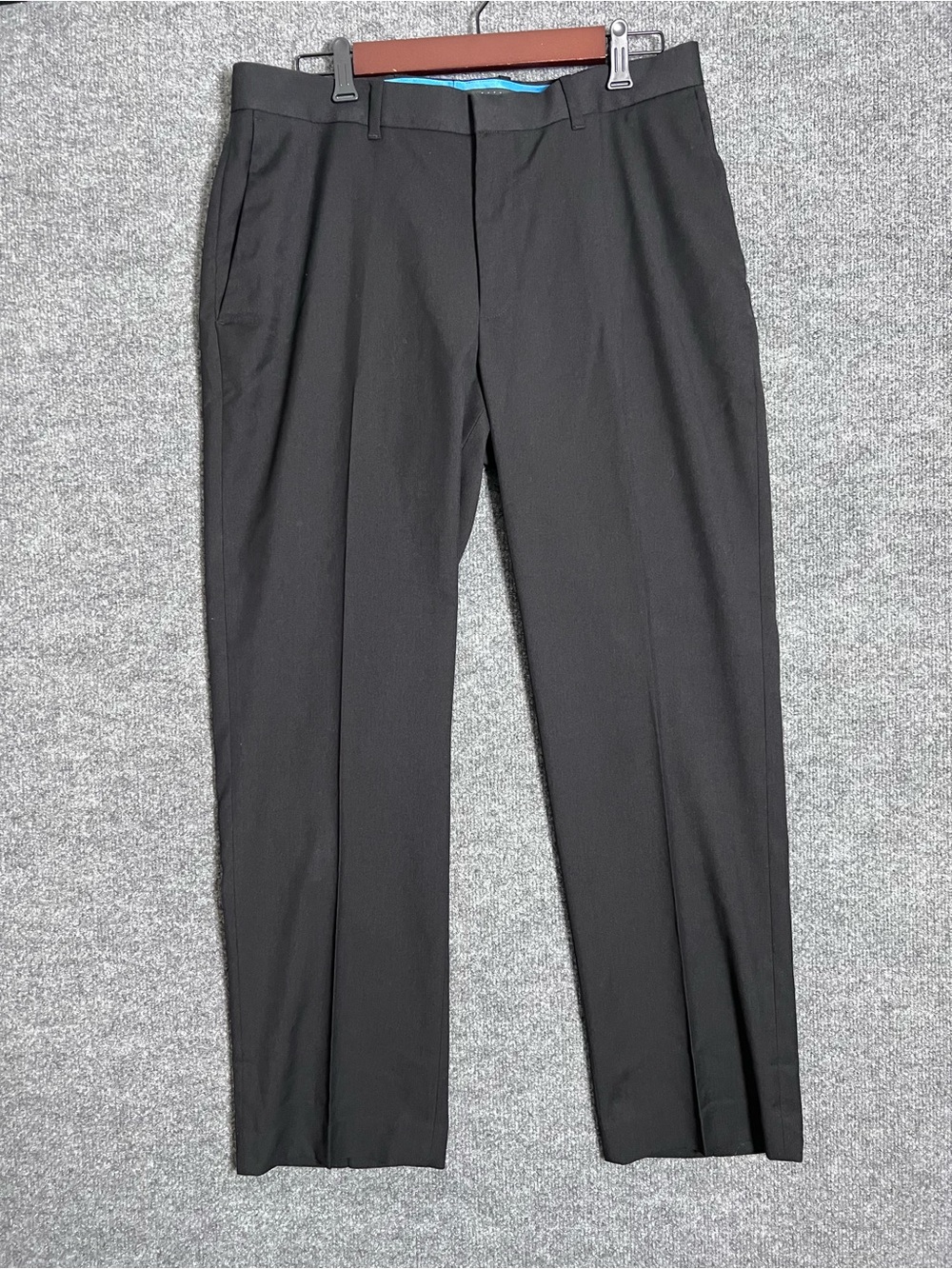 Axist Men's Black Dress Trousers - Tailored Straight Fit